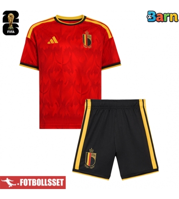 Belgien Hemmatröja Barn VM 2026 Kortärmad (+ Korta byxor)